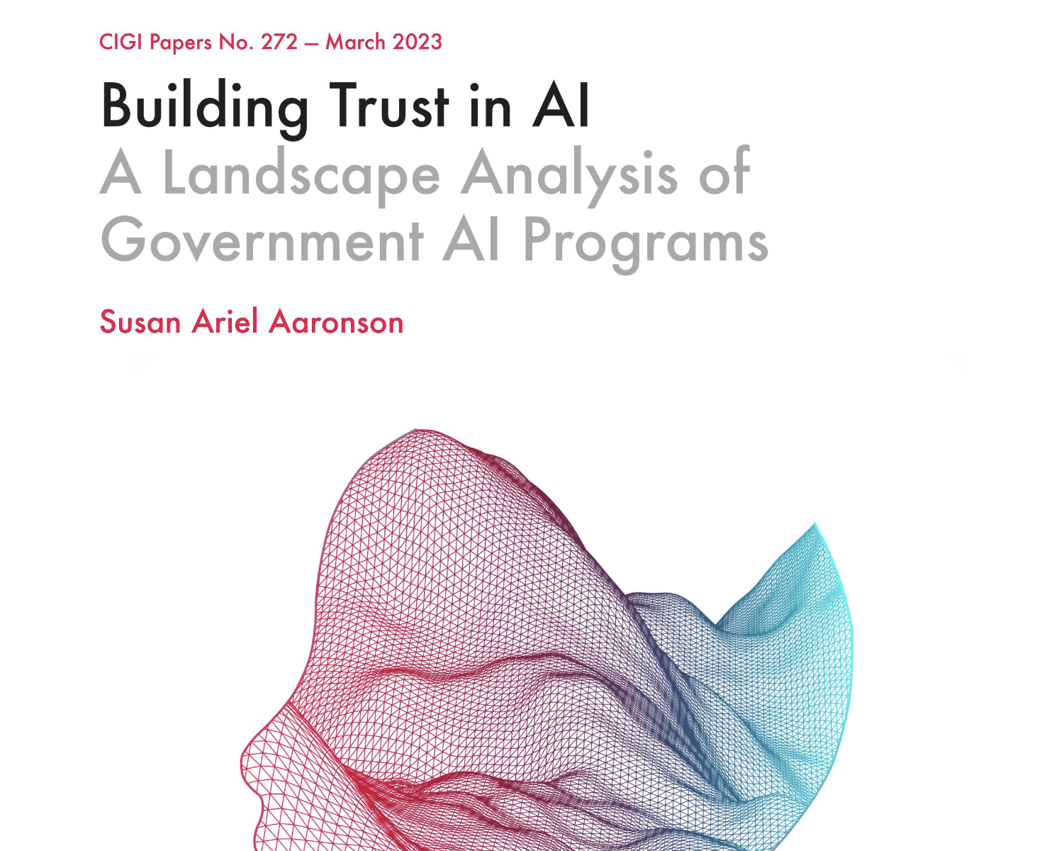 Building Trust in AI: A Landscape Analysis of Government AI Programs